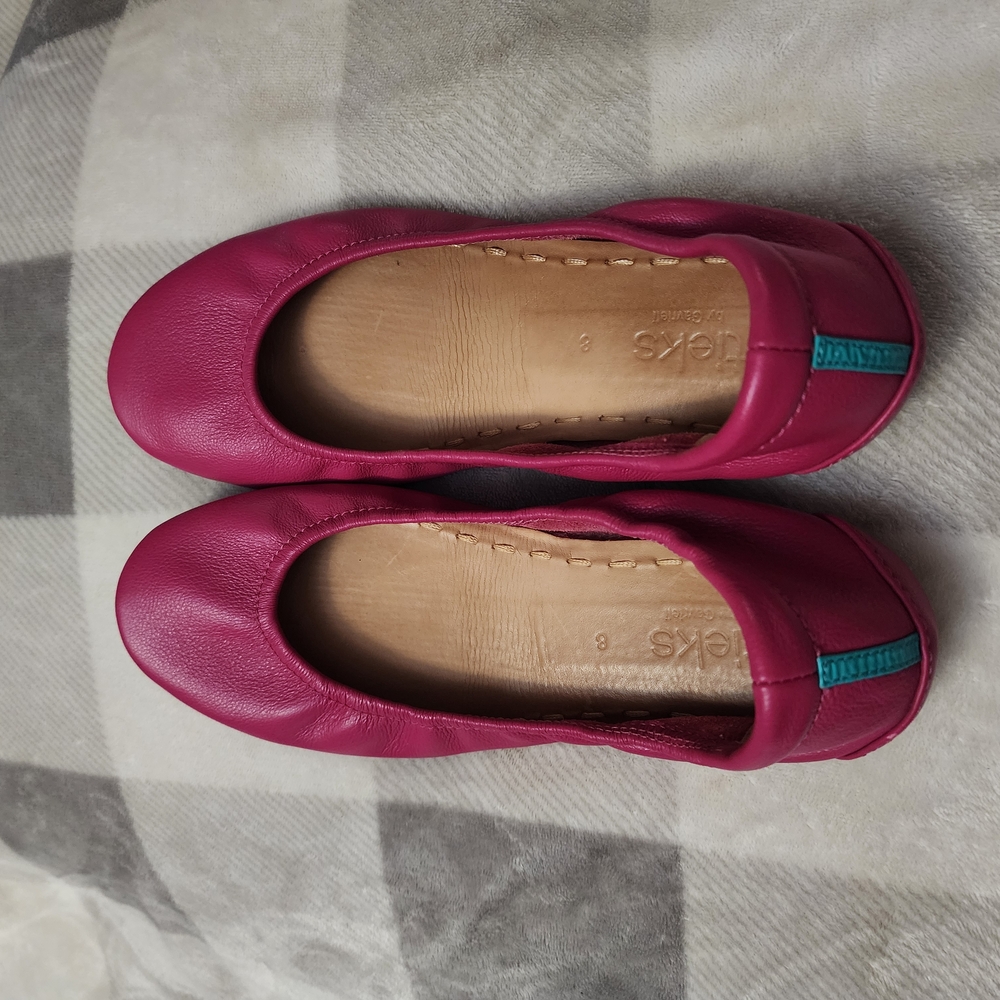 Tieks Pink Ballet Flats with Rounded Toe